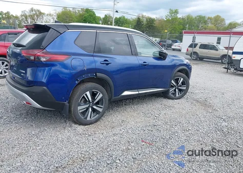 2021 Nissan Rogue Platinum Intelligent Awd z USA, uszkodzony, nr VIN JN8AT3DD4MW304997